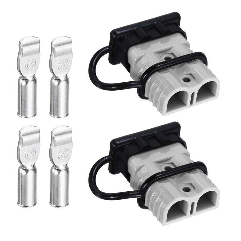 Free Shipping!!! Grey 2 Pack,  175A  Battery Connector with Dust Cover, Grey